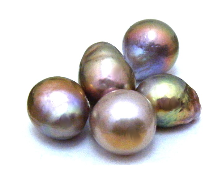 Intensely Coloured Smaller Ripple Pearls